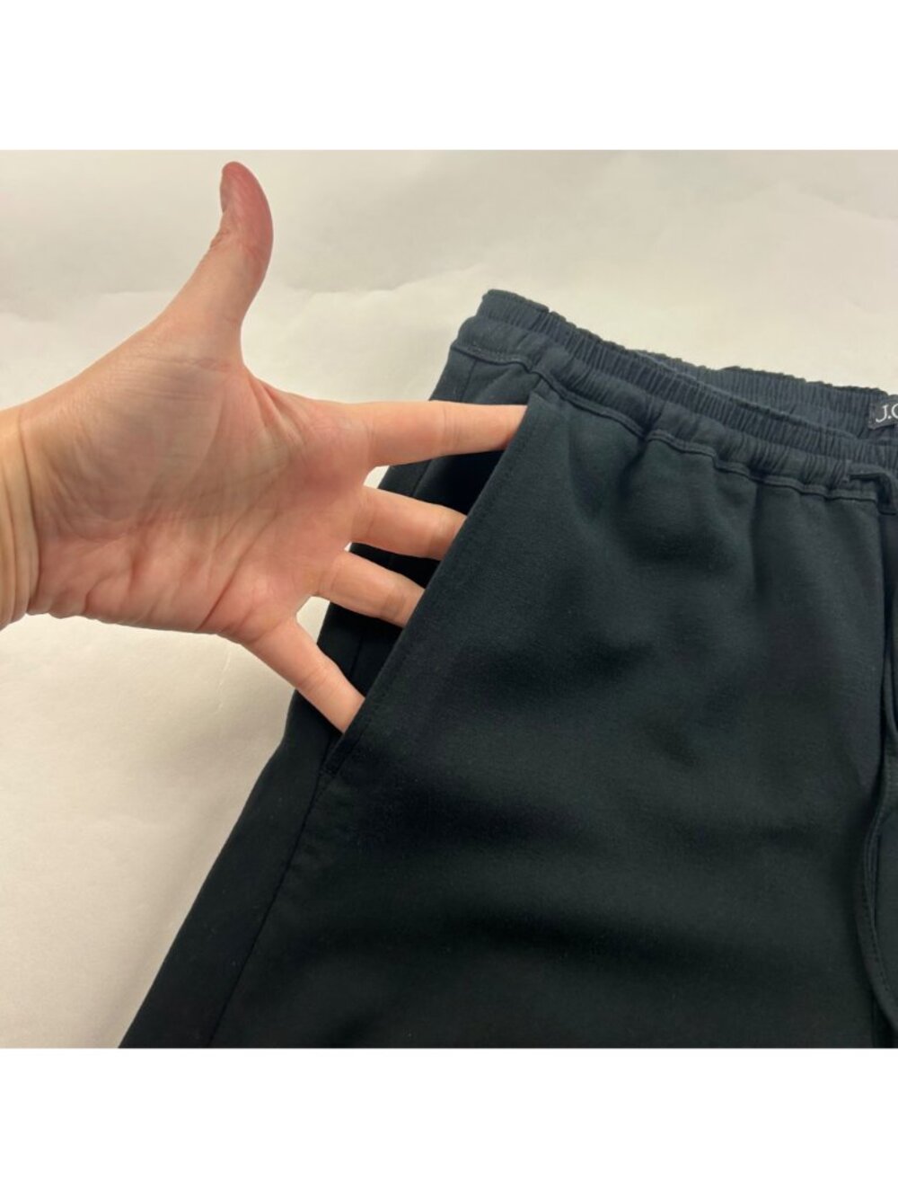 J. Crew Black Lightweight Soft Drape Wide Leg Pant 0 - Picture 3 of 7